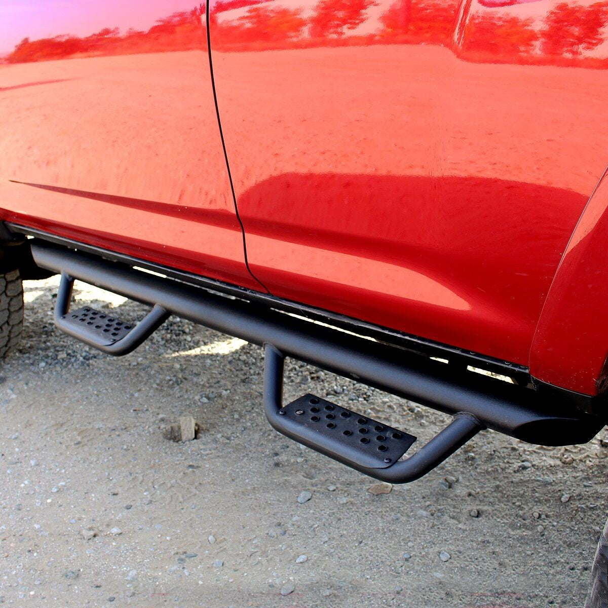 Dominator Extreme D2 Side Steps W/ Brackets Textured Black 2025-2026 Toyota 4Runner Go Rhino