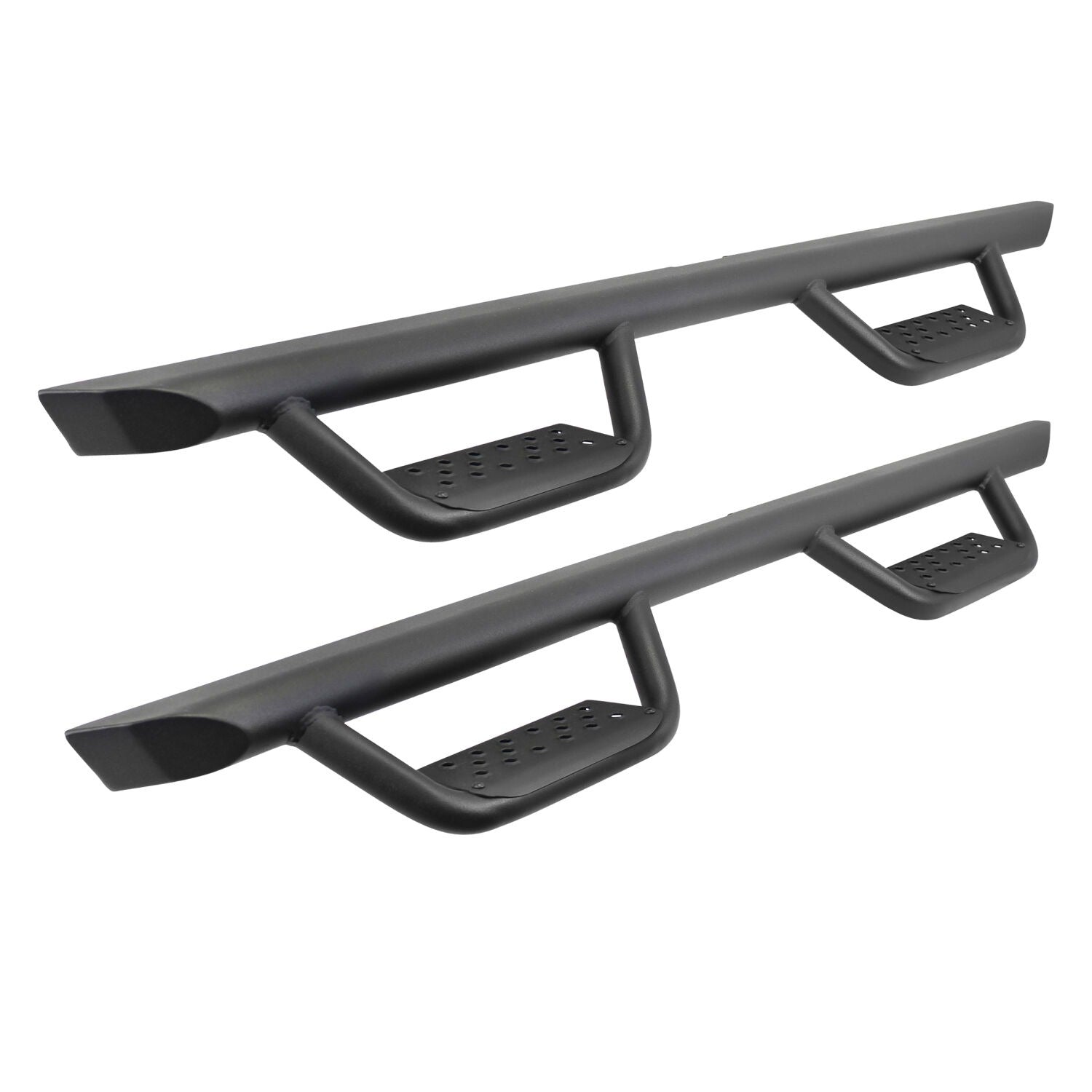 Domintator Extreme D2 Side Steps With Mounting Brackets Textured Black 2005-2023 Toyota Tacoma Go Rhino