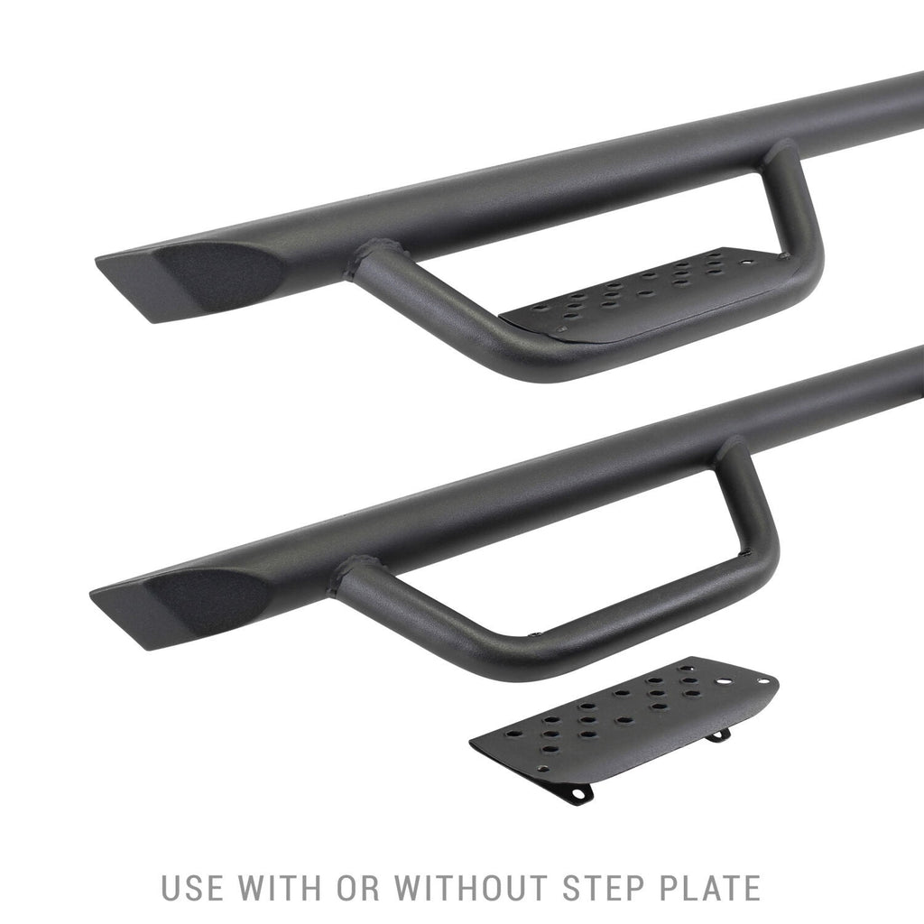 Domintator Extreme D2 Side Steps With Mounting Brackets Textured Black 2020-2025 Jeep Gladiator Go Rhino