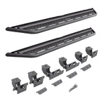 Dominator Xtreme D6 SideSteps With Mounting Bracket Kit Textured Black 2021-2025 Ford Bronco 4 Door Go Rhino