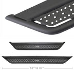 Dominator Xtreme D6 Side Steps with Rocker Panel Mounting Bracket Kit Textured Black 2015-2025 Ford F-150 2017-2026 Ford F-250/F-350 Go Rhino