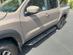 Dominator Xtreme D6 SideSteps W/ Mounting Bracket Kit Text. 2005-2026 Nissan Frontier Extended Cab Go Rhino