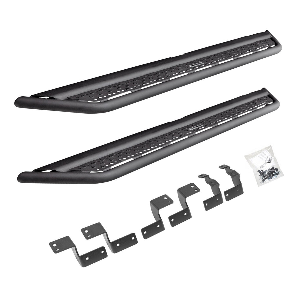 Dominator Xtreme D6 SideSteps W/ Bracket Kit Textured Black 2025-2026 Toyota 4Runner Go Rhino