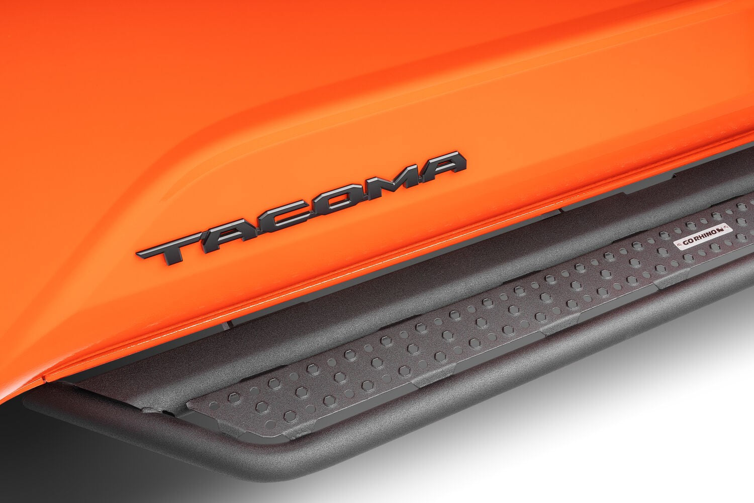 Dominator Xtreme D6 Steps with Rocker Panel Brackets Xtra Cab Texured Black 2024-2026 Toyota Tacoma Go Rhino