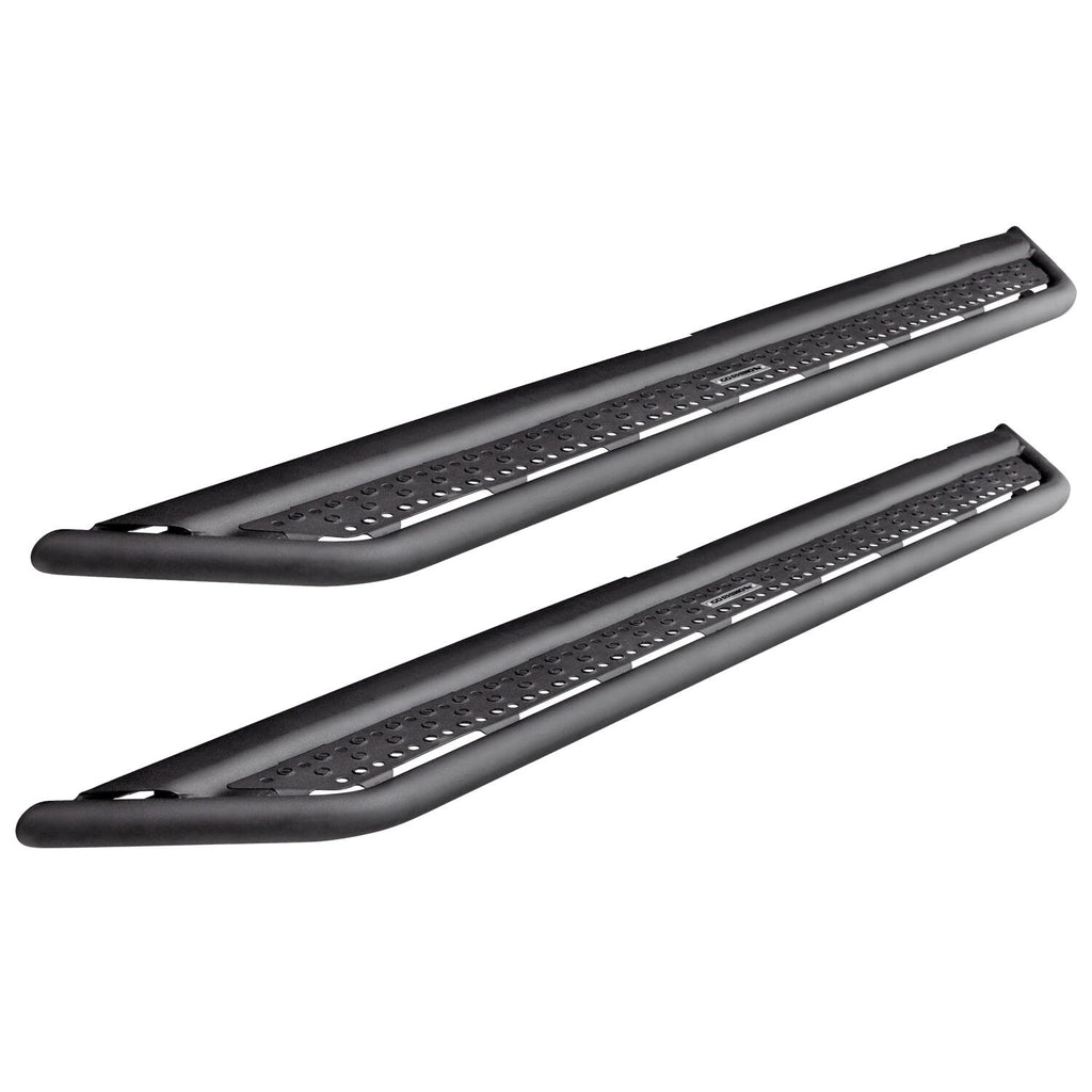 Dominator Xtreme D6 SideSteps With Mounting Bracket Kit Textured Black For 2007-2018 Jeep Wrangler JK 2 Door Go Rhino