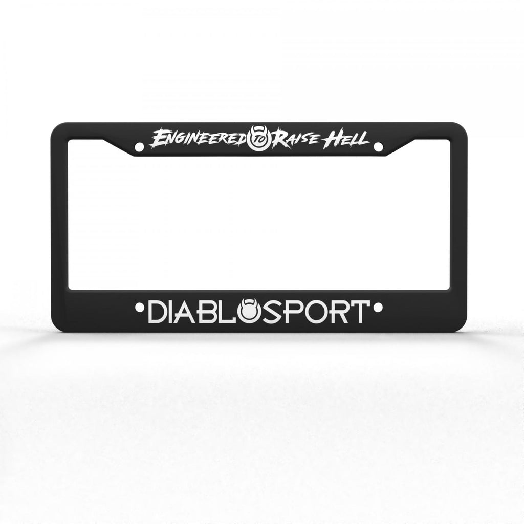 Diablo Sport License Plate Frame Durable plastic license plate frame black DiabloSport