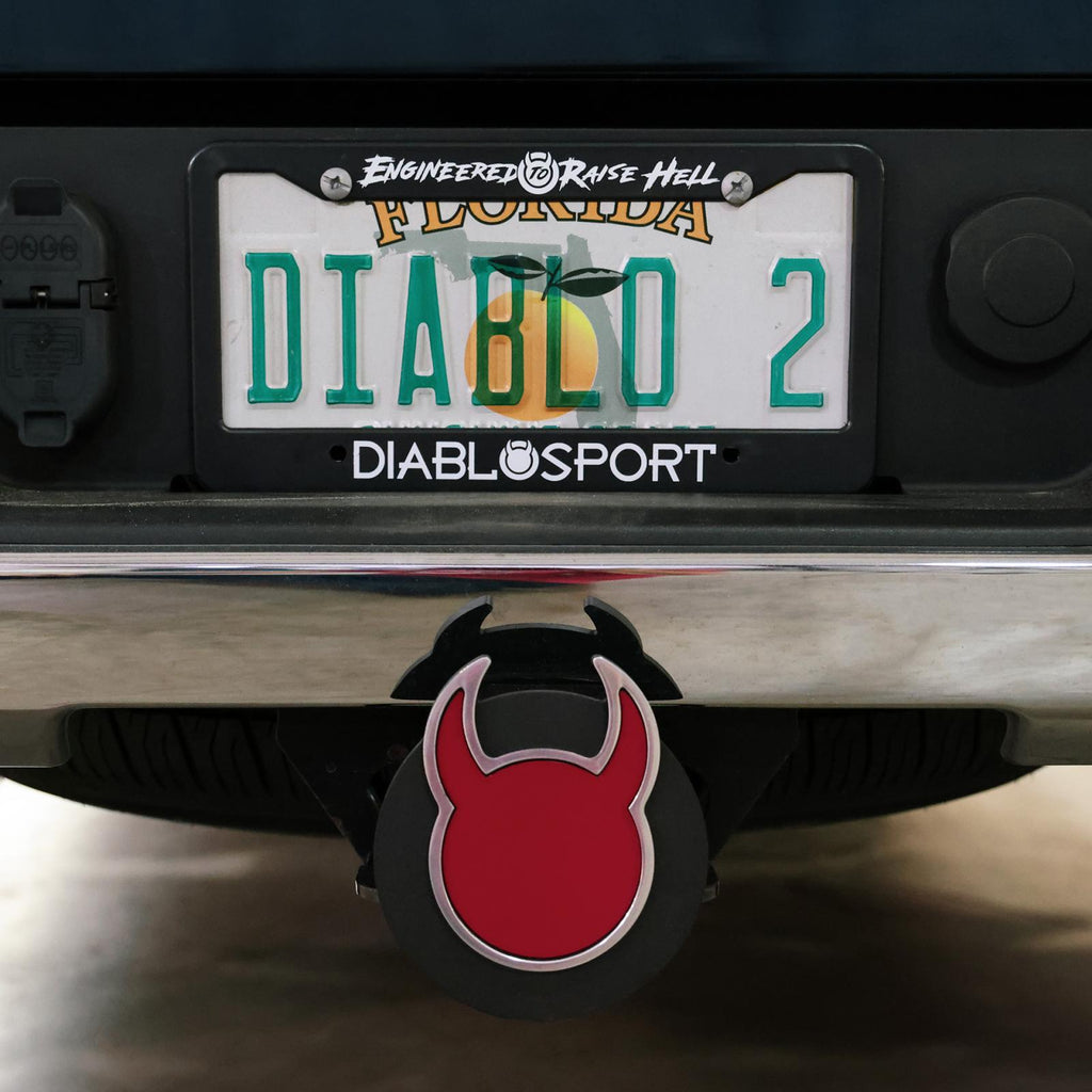 Diablo Sport License Plate Frame Durable plastic license plate frame black DiabloSport