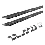 Dominator Xtreme DSS SideSteps With Mounting Bracket Kit Textured Black 2014-2024 Toyota 4Runner Go Rhino
