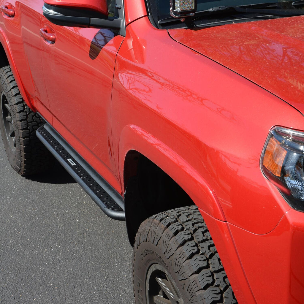 Dominator Xtreme DSS SideSteps With Mounting Bracket Kit Textured Black 2014-2024 Toyota 4Runner Go Rhino
