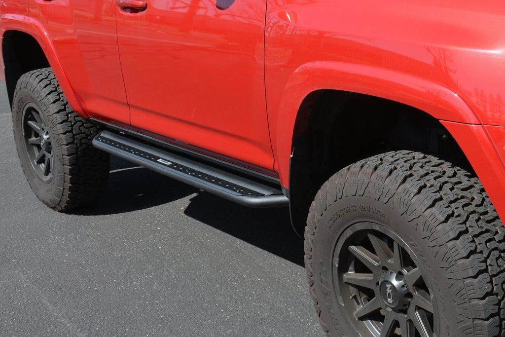 Dominator Xtreme DSS SideSteps With Mounting Bracket Kit Textured Black 2014-2024 Toyota 4Runner Go Rhino