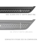 Dominator Xtreme DSS SideSteps With Mounting Bracket Kit Textured Black 2022-2025 Toyota Tundra Go Rhino