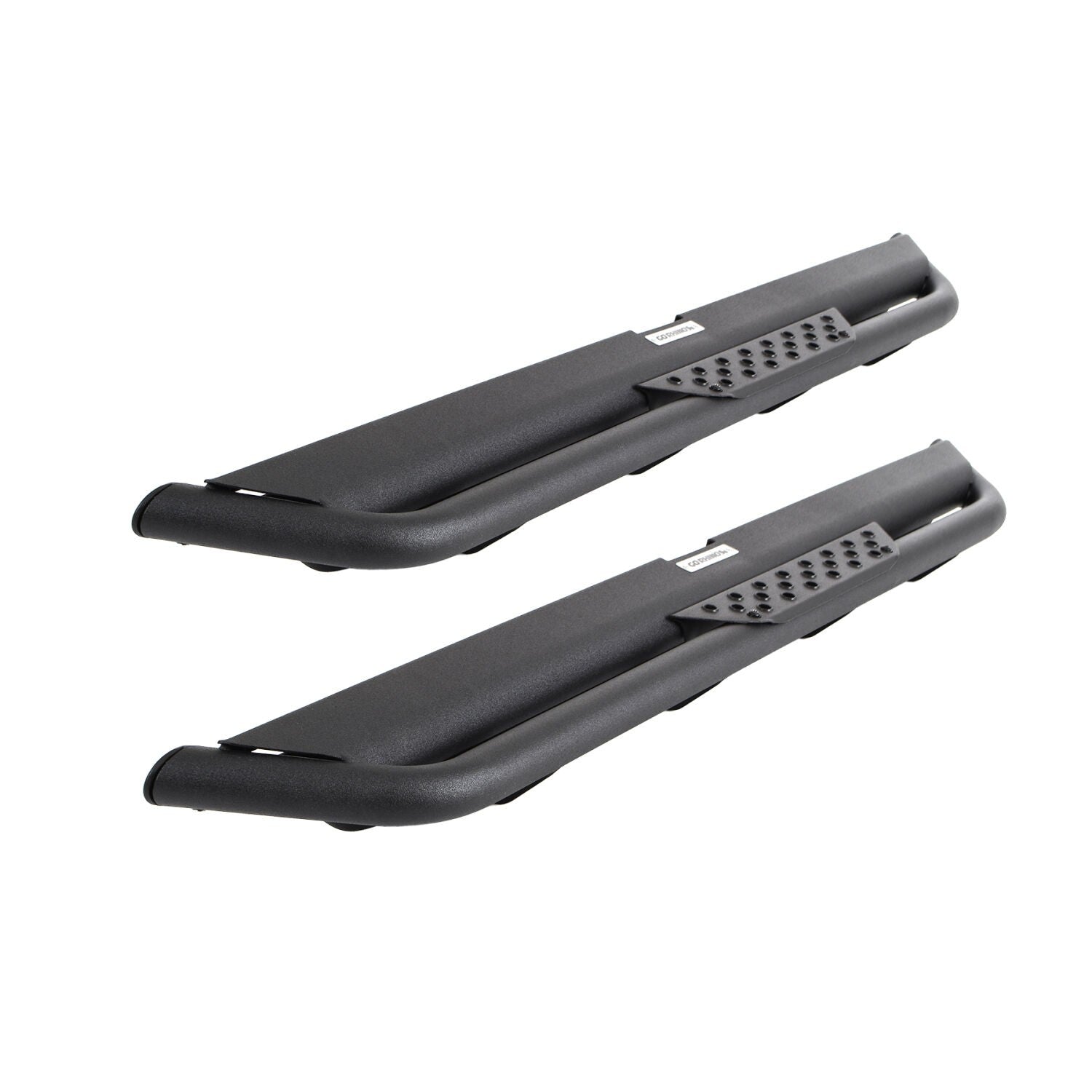 Dominator Xtreme DT Side Steps with Mounting Bracket Kit Textured Black 2021-2025 Ford Bronco 2 Door Go Rhino
