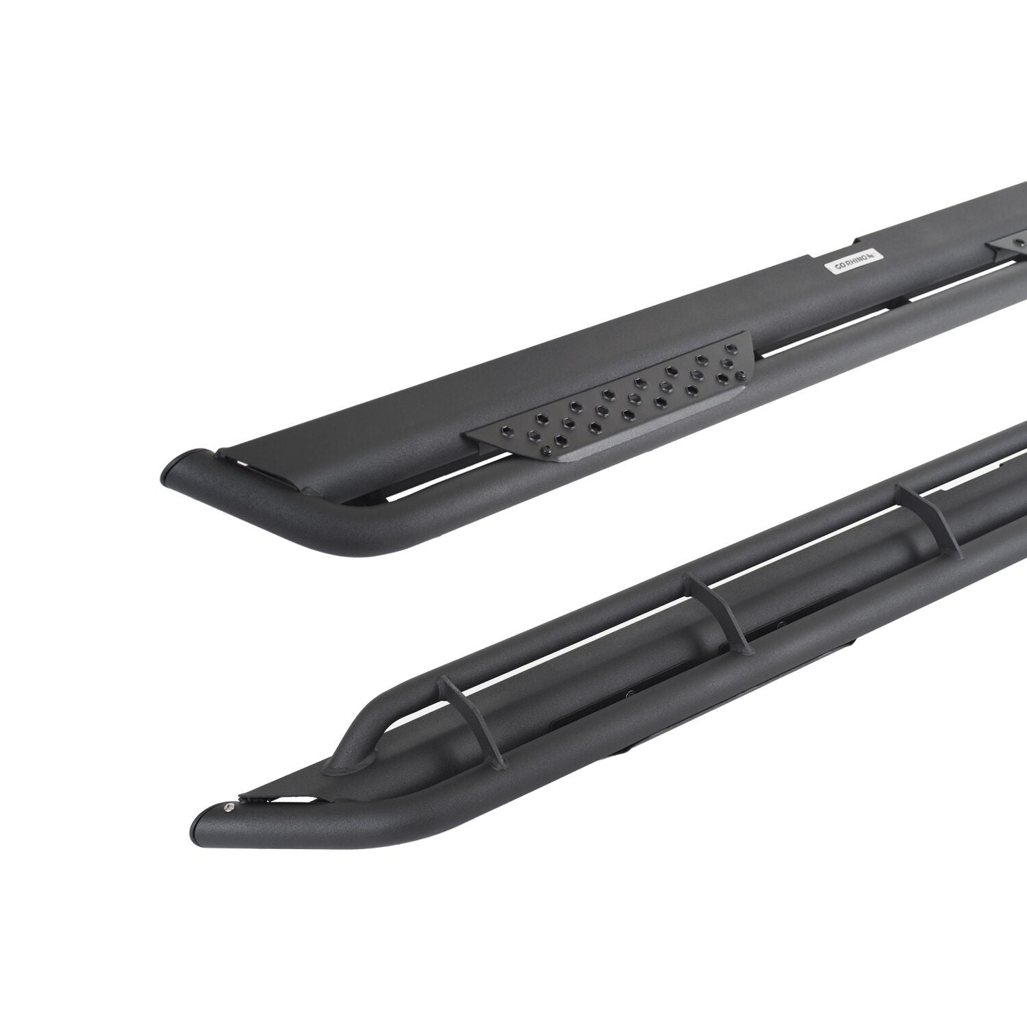 Dominator Xtreme DT Side Steps with Mounting Bracket Kit Textured Black For 2015-2025 Ford F-150 2017-2026 Ford F-250/F-350 Go Rhino
