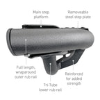 Dominator Xtreme DT Side Steps with Mounting Bracket Kit Textured Black For 2015-2025 Ford F-150 2017-2026 Ford F-250/F-350 Go Rhino