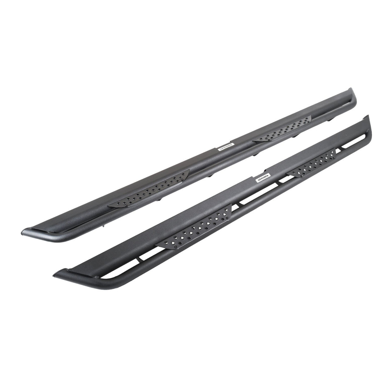 Dominator Xtreme DT Side Steps with Mounting Bracket Kit Textured Black 2016-2024 Nissan TITAN XD 2017-2024 Nissan TITAN Go Rhino