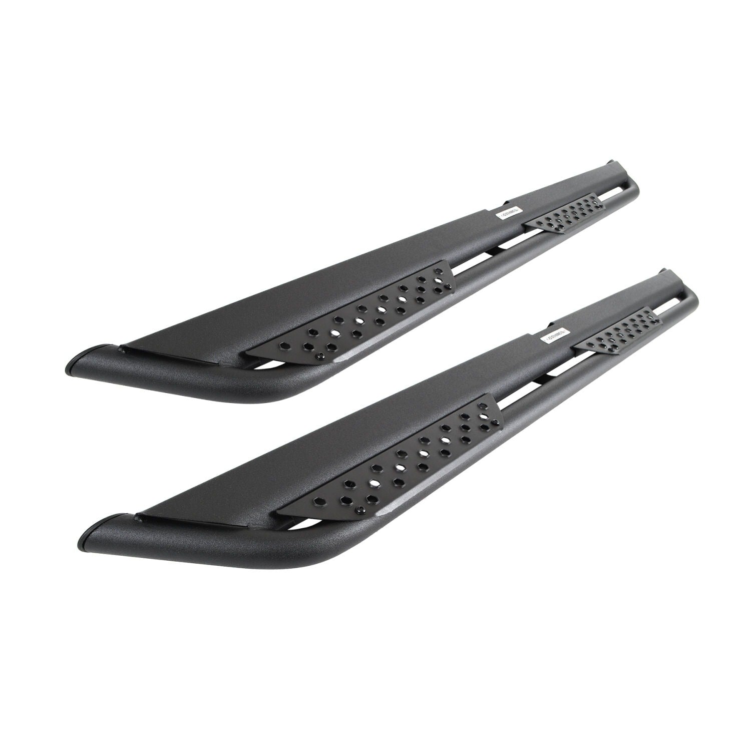 Dominator Xtreme DT Side Steps with Rocker Panel Mounting Bracket Kit Double Cab Textured Black 2024-2026 Toyota Tacoma Go Rhino