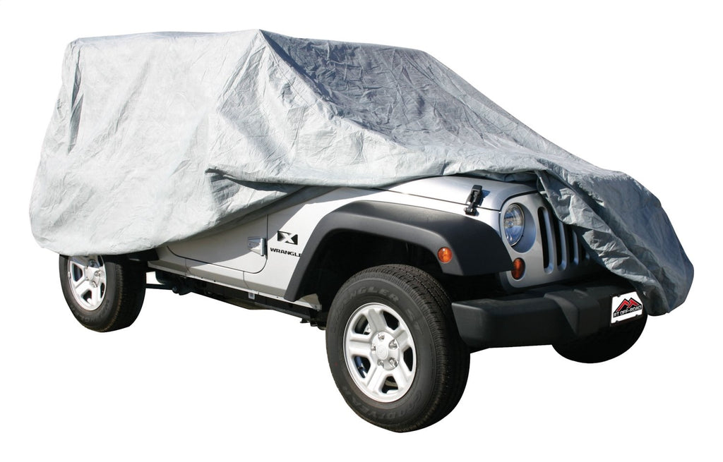 Gray 3 Layer Full Car Cover for Misc Jeep CJ-7, TJ, YJ Wrangler Water Resistant RT Off Road