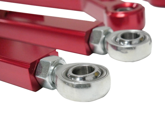 High Clearance Heavy Duty Radius Rod Set (4) - Red 17-24 Polaris RZR Freedom Off-Road