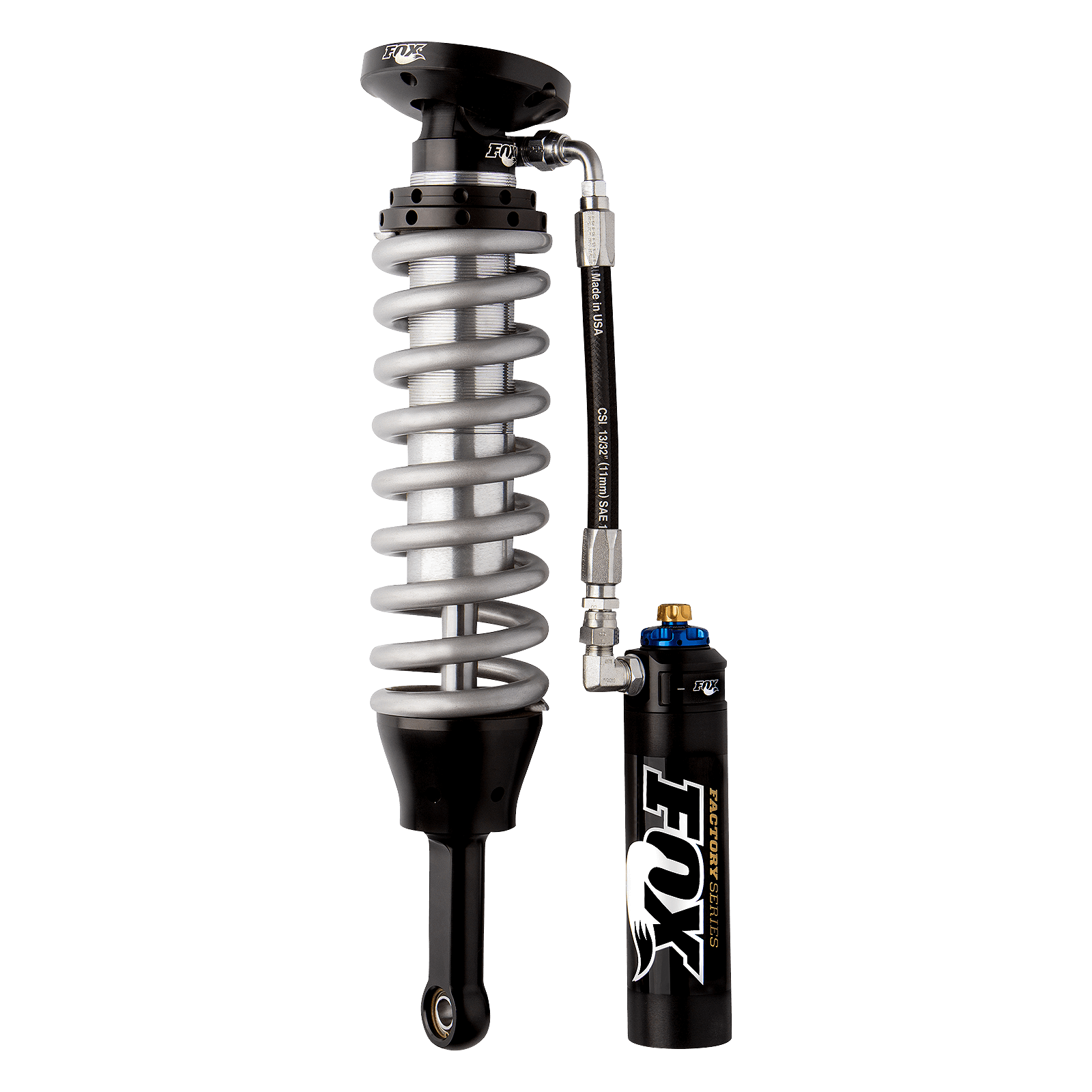 05-Up Toyota Tacoma 4WD & 2wd Prerunner w/ UCA Front Coilover Factory Race 2.5 Remote Reservoir 4.9 Inch 0-3 Inch Lift Dual Speed Compression Adjuster Fox Offroad Shocks