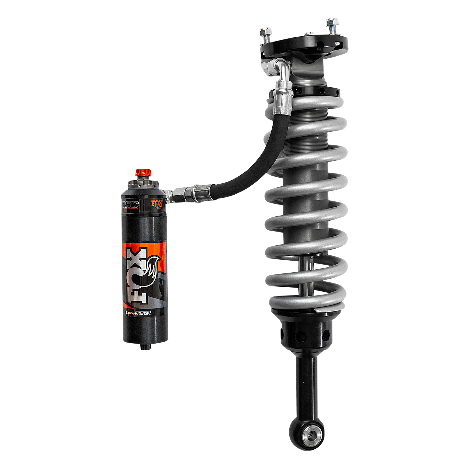 05-Up Toyota Tacoma Front Coilover Performance Elite 2.5 Remote Reservoir 2-3 Inch Lift Dual Speed Compression Adjuster Fox Offroad Shocks