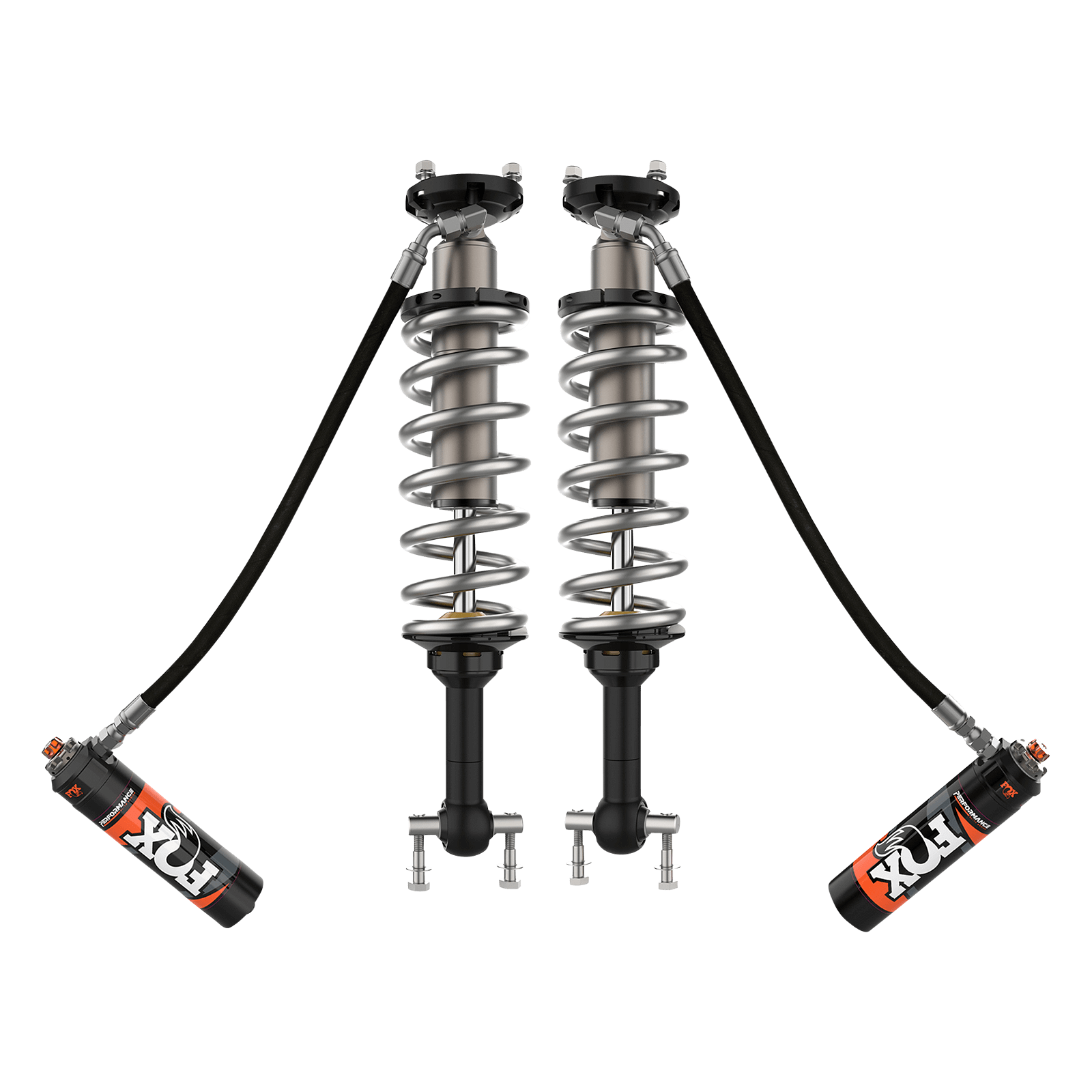 21-Up Ford Bronco 4 Door  No Raptorw/UCA Front Coilover Performance Elite 2.5 Remote Reservoir Base 4 Inch Lift Sasquatch 4-4.5 Inch Lift Dual Speed Compression Adjuster Fox Offroad Shocks