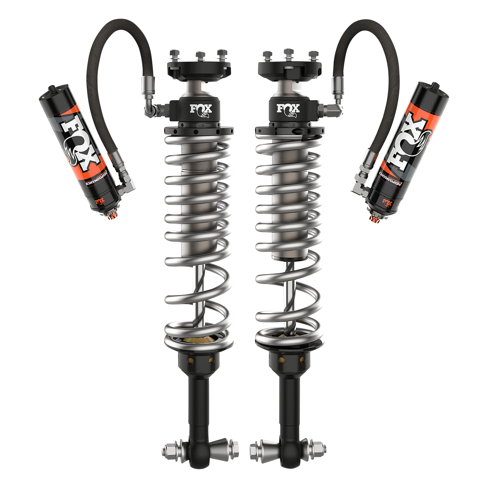 21-Up Ford Bronco 4 Door No Raptor Rear Coilover Performance Elite 2.5 Remote Reservoir Base 2-2.5 Inch Lift Sasquatch 2 Inch Dual Speed Compression Adjuster Fox Offroad Shocks