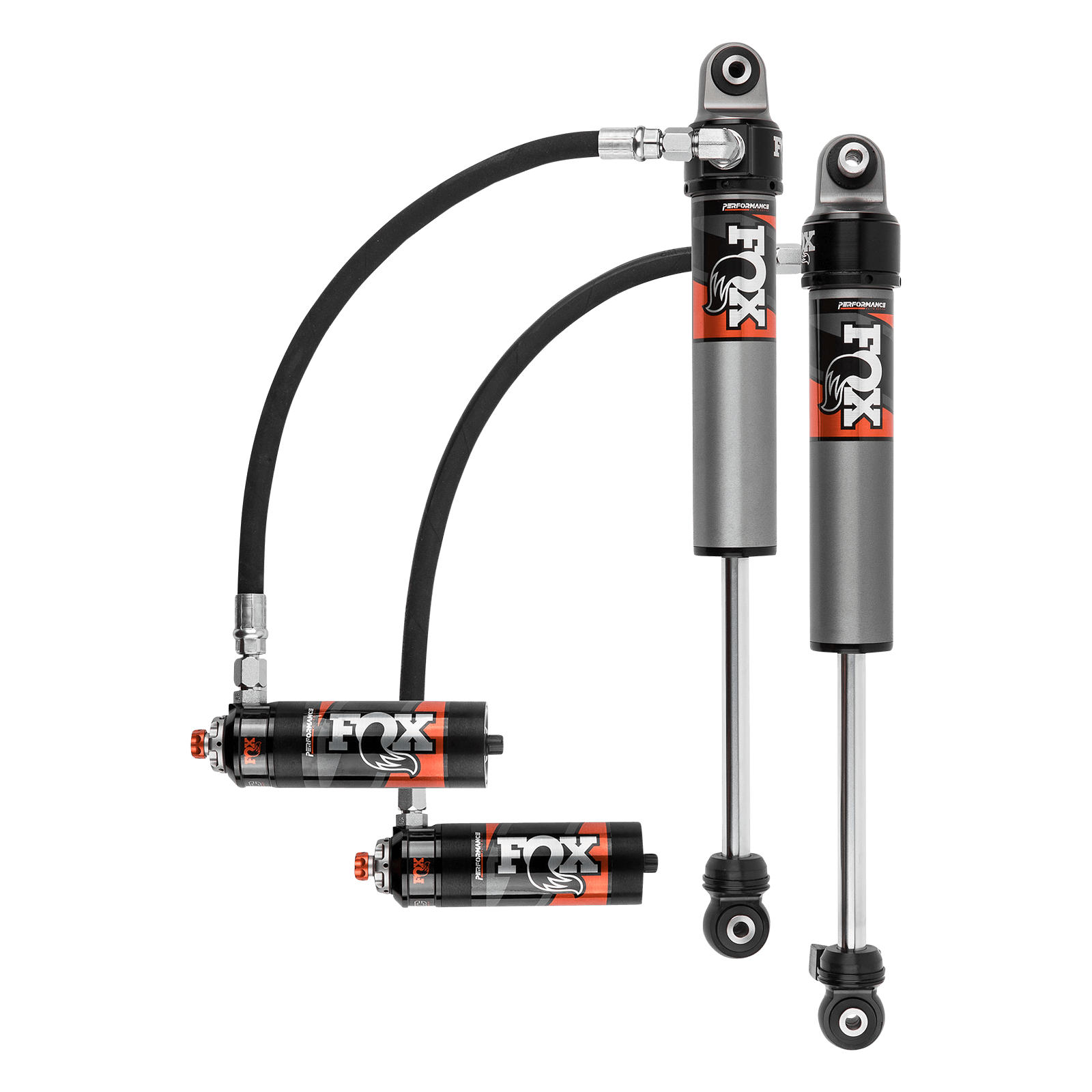 2018-2024 Jeep JL No Mojave Front Performance Elite 2.5 Remote Reservoir 3.5-4 Inch Lift Dual Speed Compression Adjuster Fox Offroad Shocks