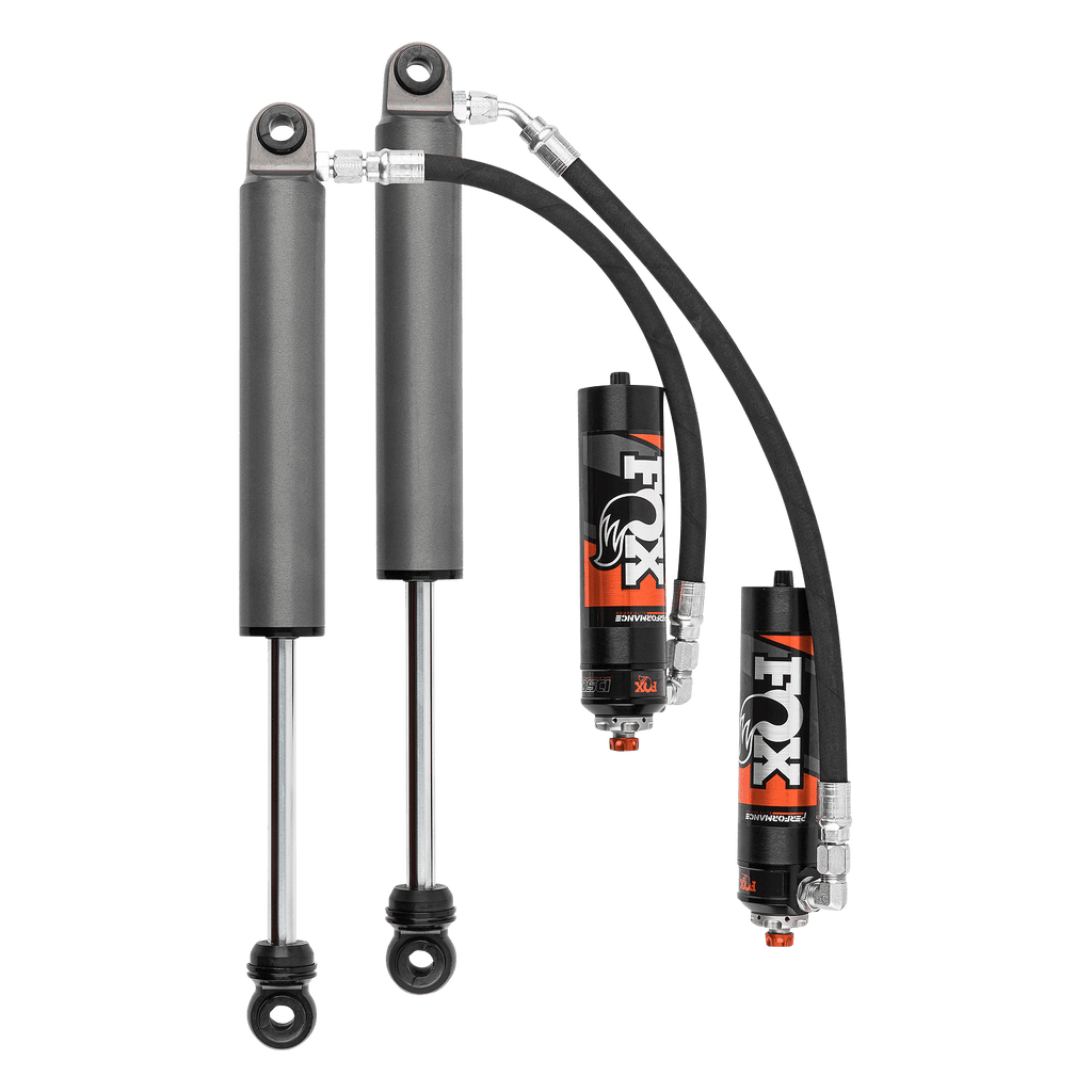 2019-2024 Silverado/Sierra 1500 Rear 2.5 Truck FRS Remote Reservoir 0-2 Inch Lift Dual Speed Compression Adjuster Fox Offroad Shocks