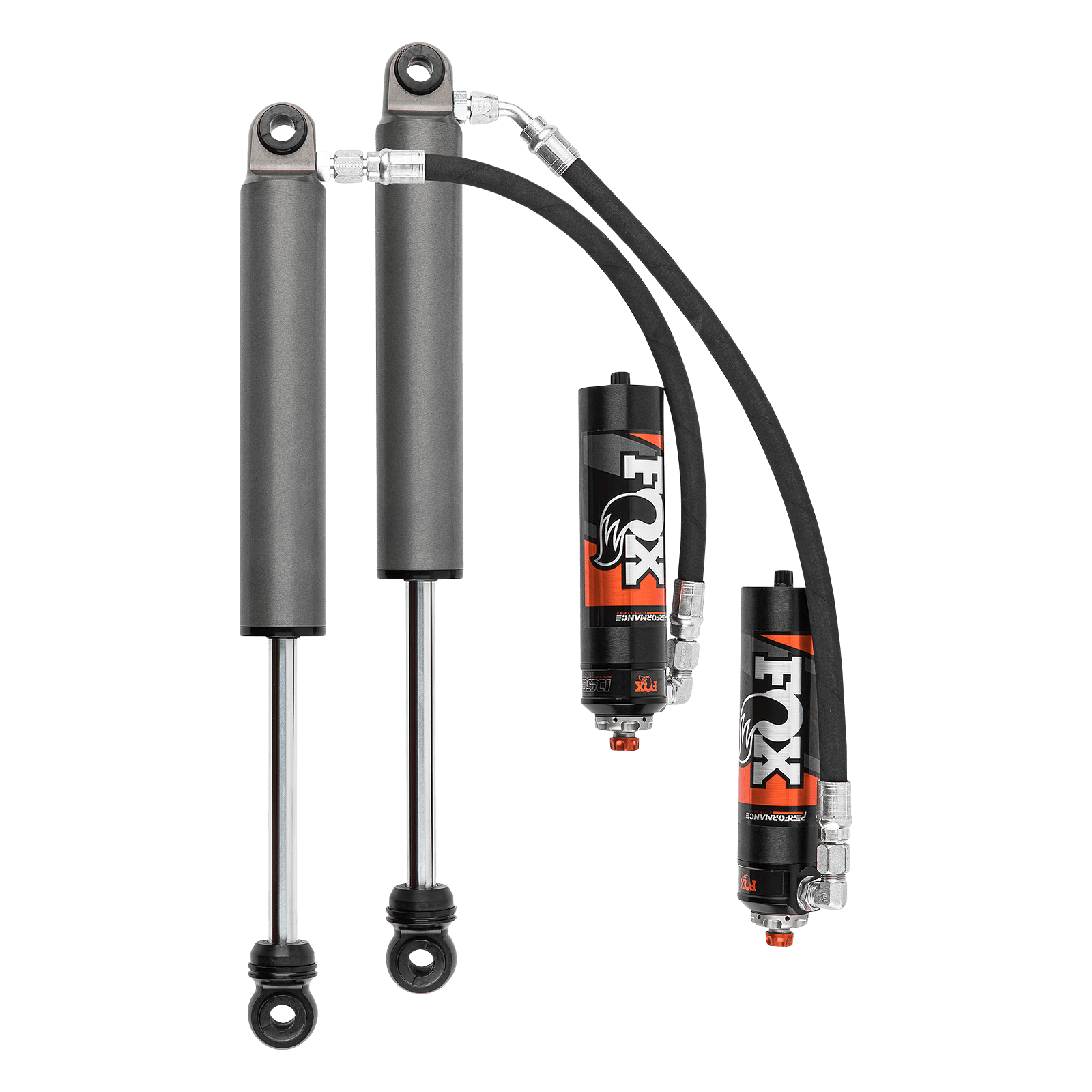 2019-2024 Silverado/Sierra 1500 Rear Performance Elite 2.5 Remote Reservoir 10.5 Inch Non-TB/Non-AT4 2.5-4 Inch Lift TB/AT4 0-2 Inch Lift Dual Speed Compression Adjuster Fox Offroad Shocks