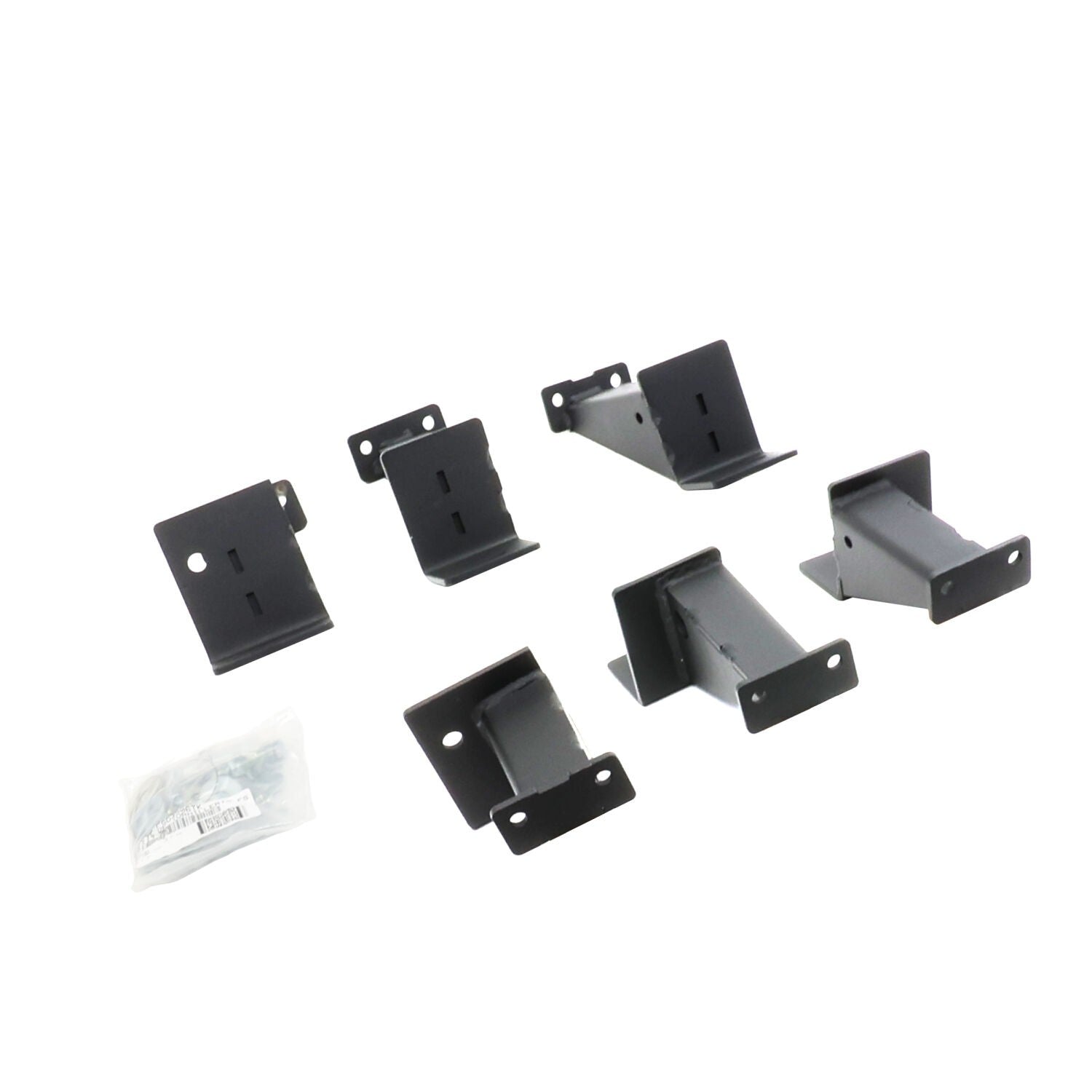 Dominator Extreme Frame Slider Mounting Brackets Only Textured Black For 2007-2018 Jeep Wrangler JK Go Rhino