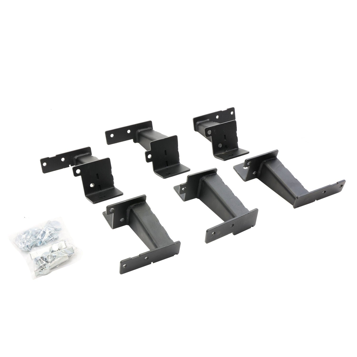 Dominator Xtreme D6 SideSteps 73 Inch With Frame Mounted Bracket Kit Textured Black 2021-2025 Ford Bronco Go Rhino