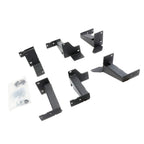 Dominator Xtreme D6 SideSteps With Frame Mounted Bracket Kit Textured Black 2014-2024 Toyota 4Runner Go Rhino