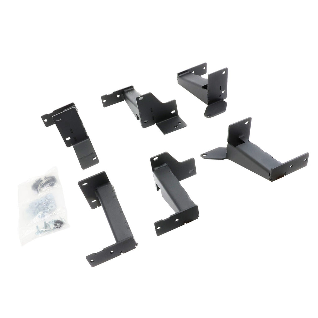 Dominator Xtreme DSS SideSteps With Frame Mounted Bracket Kit Textured Black 2014-2024 Toyota 4Runner Go Rhino
