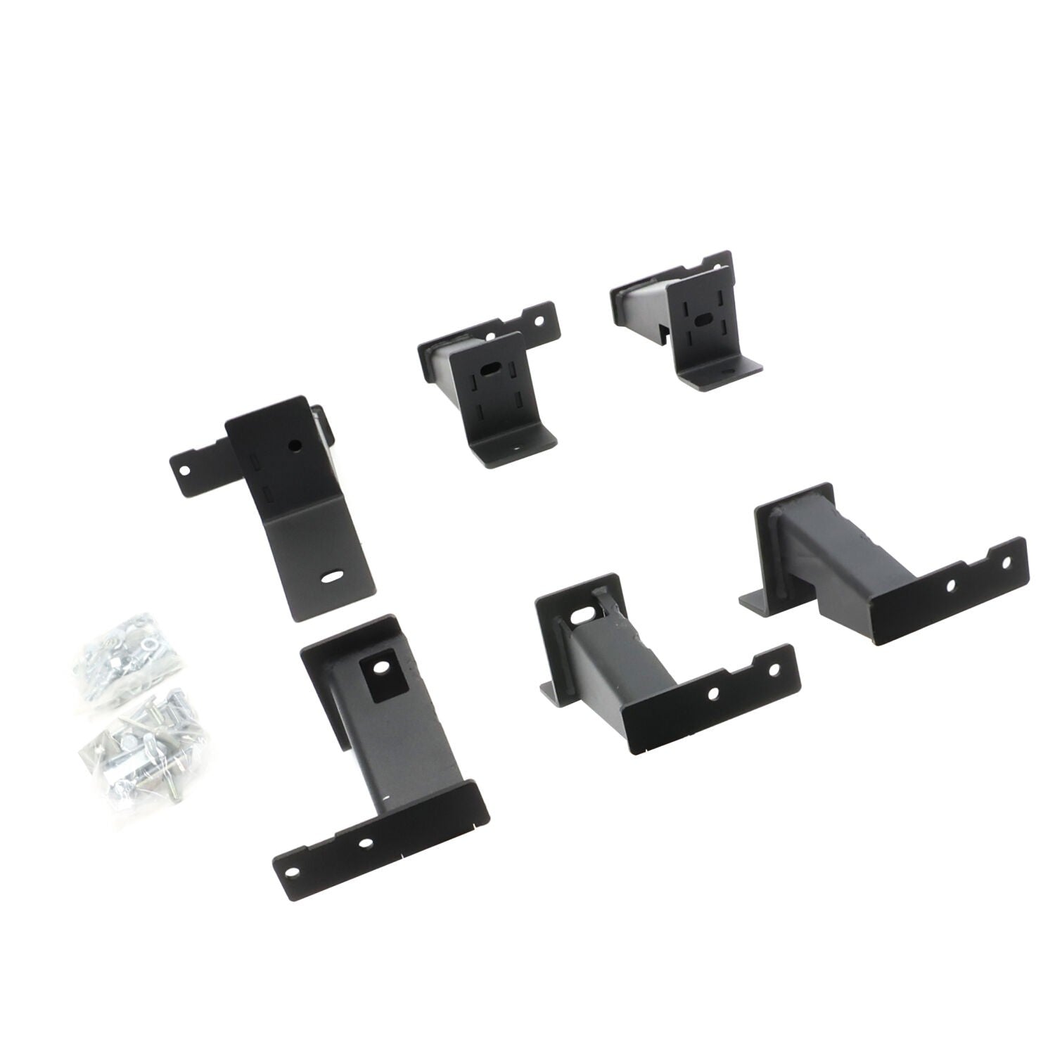 Dominator Xtreme DT SideSteps With Frame Mounted Bracket Kit Textured Black 2005-2023 Toyota Tacoma Go Rhino