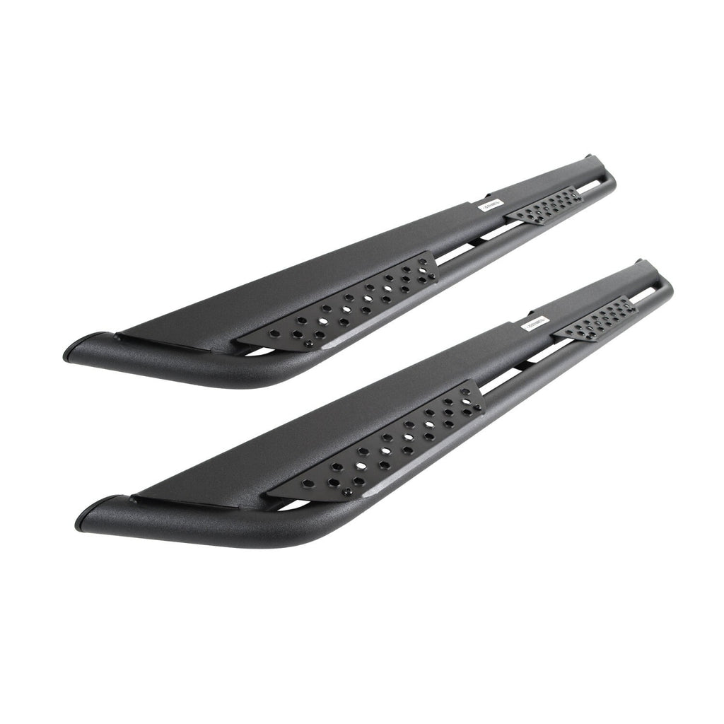 Dominator Xtreme DT SideSteps With Frame Mounted Bracket Kit Textured Black 2018-2026 Jeep Wrangler Go Rhino