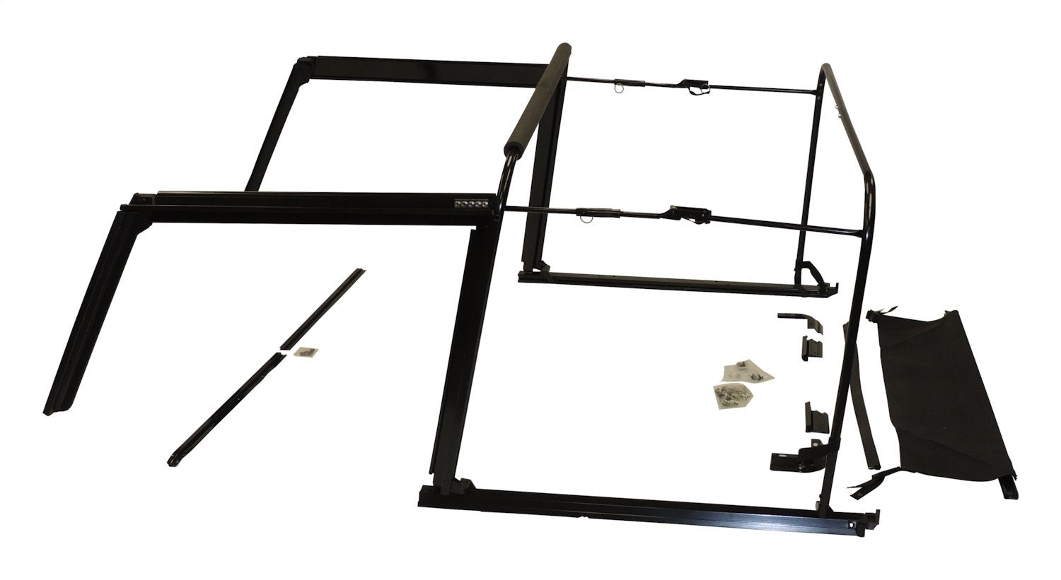 Soft Top Hardware Kit 1987-1995 YJ Wrangler w/Tailgate Bar/Adjustable Spreader Bars/Upper Windshield Inserts RT Off Road