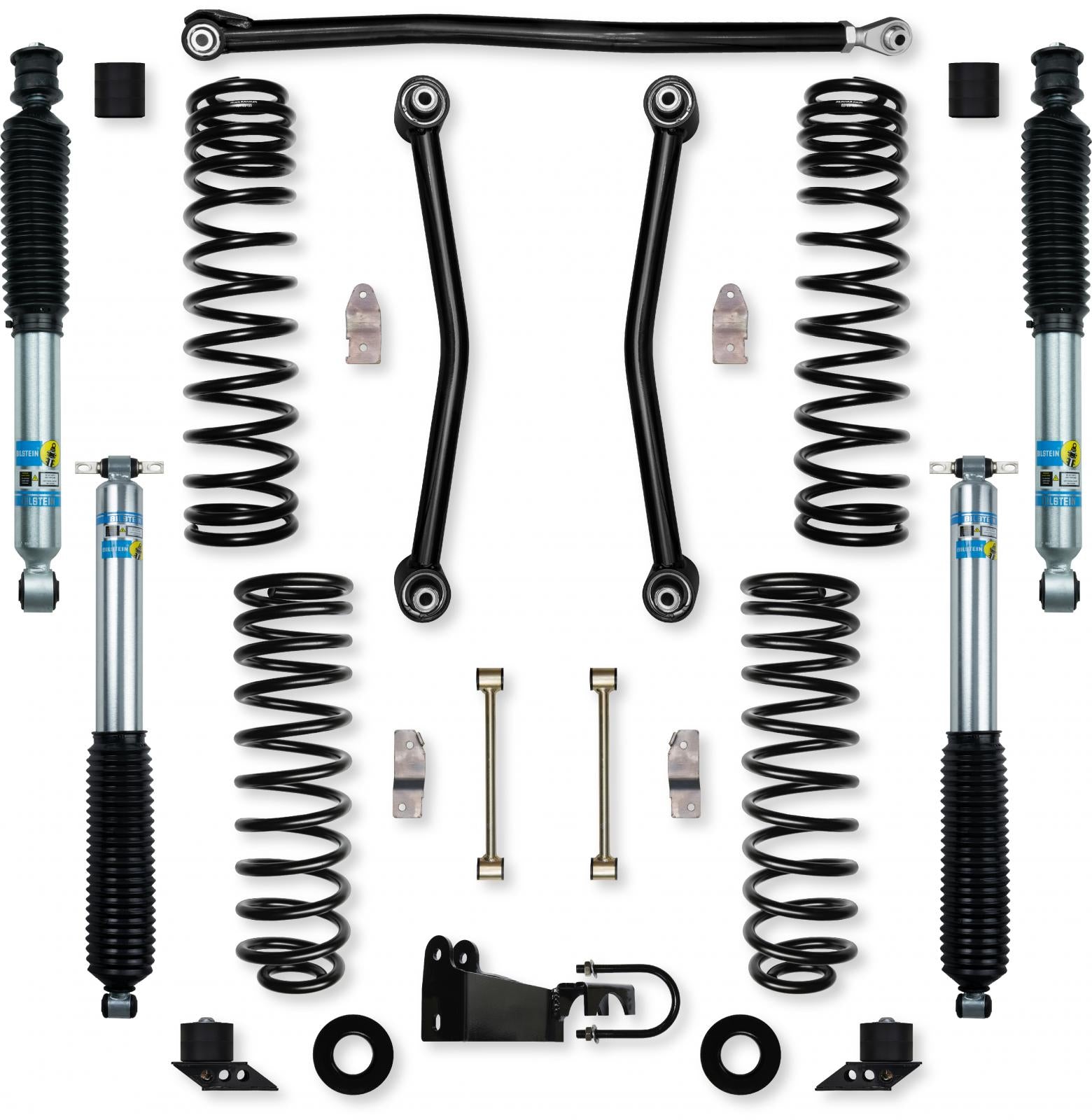 2.5 Inch Adventure Mid-Arm System Suspension System for Jeep Wrangler JK With Bilstein Shocks Rock Krawler