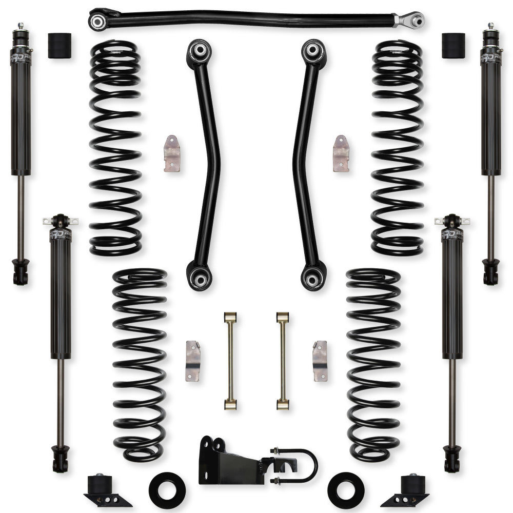 2.5 Inch Adventure Mid-Arm System Suspension System for Jeep Wrangler JKU With IFP Shocks Rock Krawler