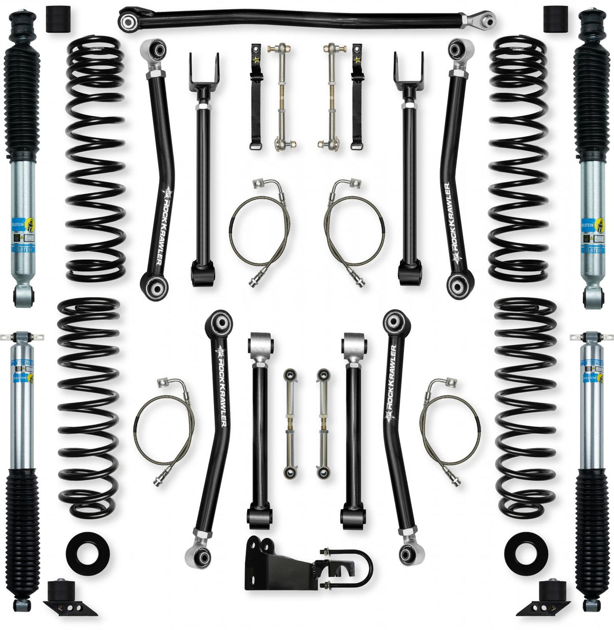 2.5 Inch Adventure X Suspension System for Jeep Wrangler JK With Bilstein Shocks Rock Krawler