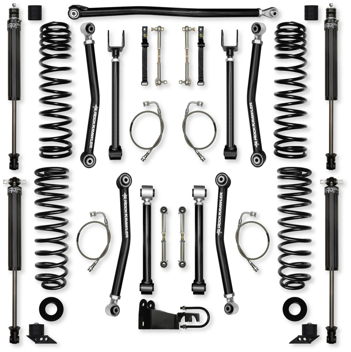 2.5 Inch Adventure X Suspension System for Jeep Wrangler JK With IFP Shocks Rock Krawler