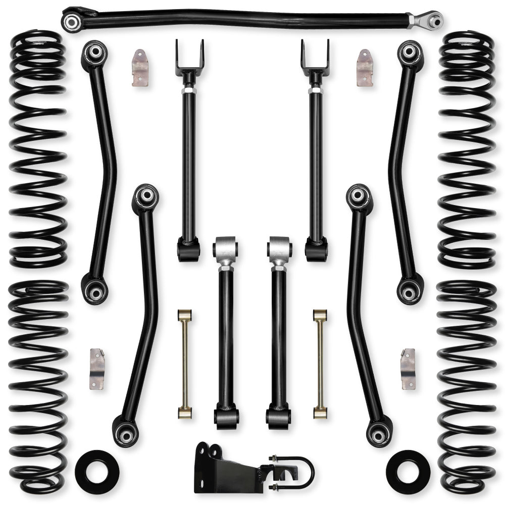 2.5 Inch Ultimate Adventure Suspension System for Jeep Wrangler JKU With No Shocks Rock Krawler