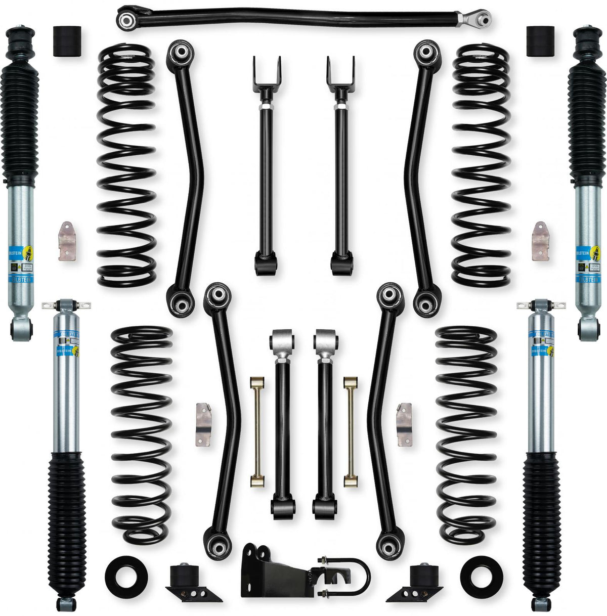 2.5 Inch Ultimate Adventure Suspension System for Jeep Wrangler JKU With Bilstein Shocks Rock Krawler