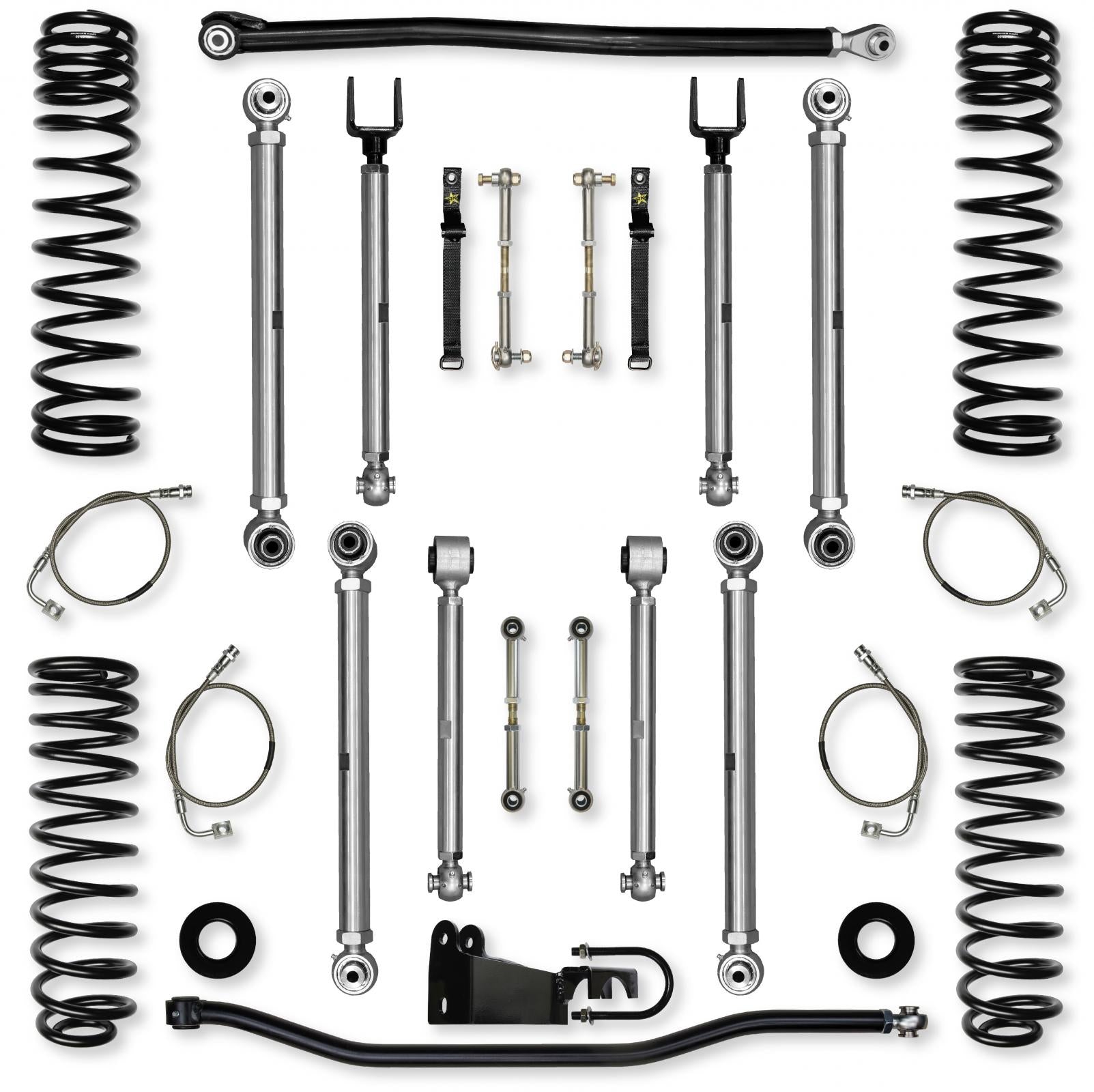 2.5 Inch X-Factor PRO Suspension System for Jeep Wrangler JK With No Shocks Rock Krawler