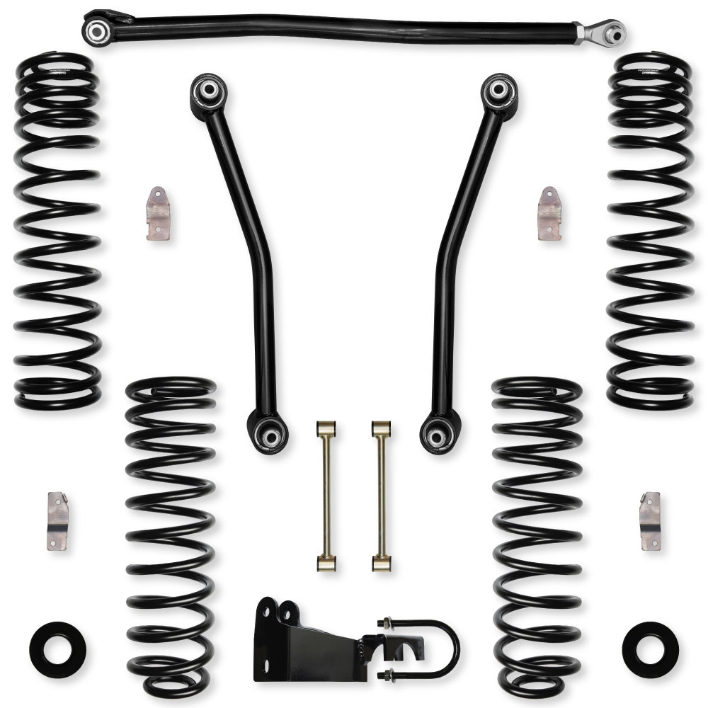 3.5 Inch Adventure System Suspension System for Jeep Wrangler JKU With No Shocks Rock Krawler