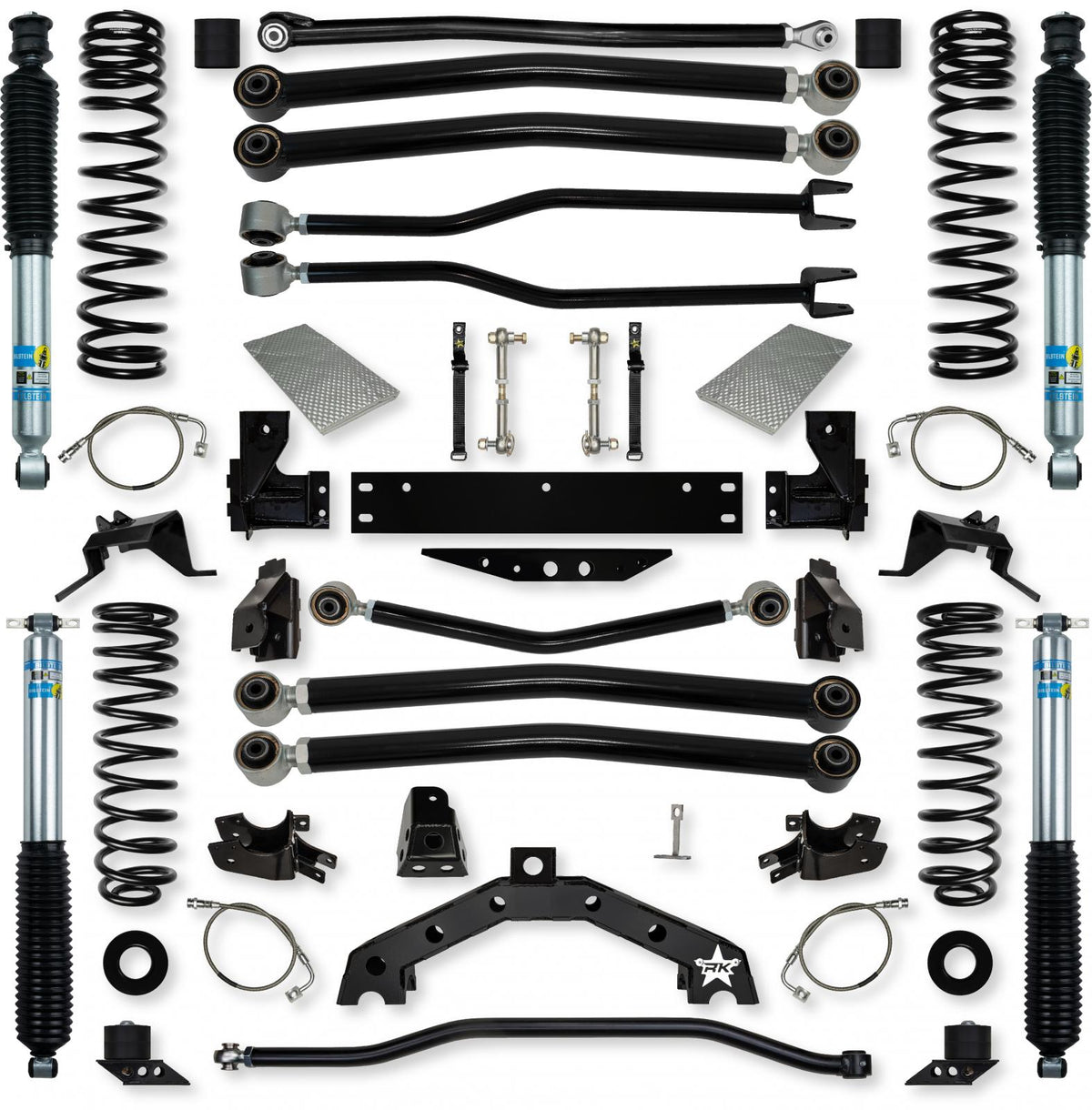 3.5 Inch Adventure X Long-Arm Suspension System for Jeep Wrangler JK With Bilstein Shocks Rock Krawler