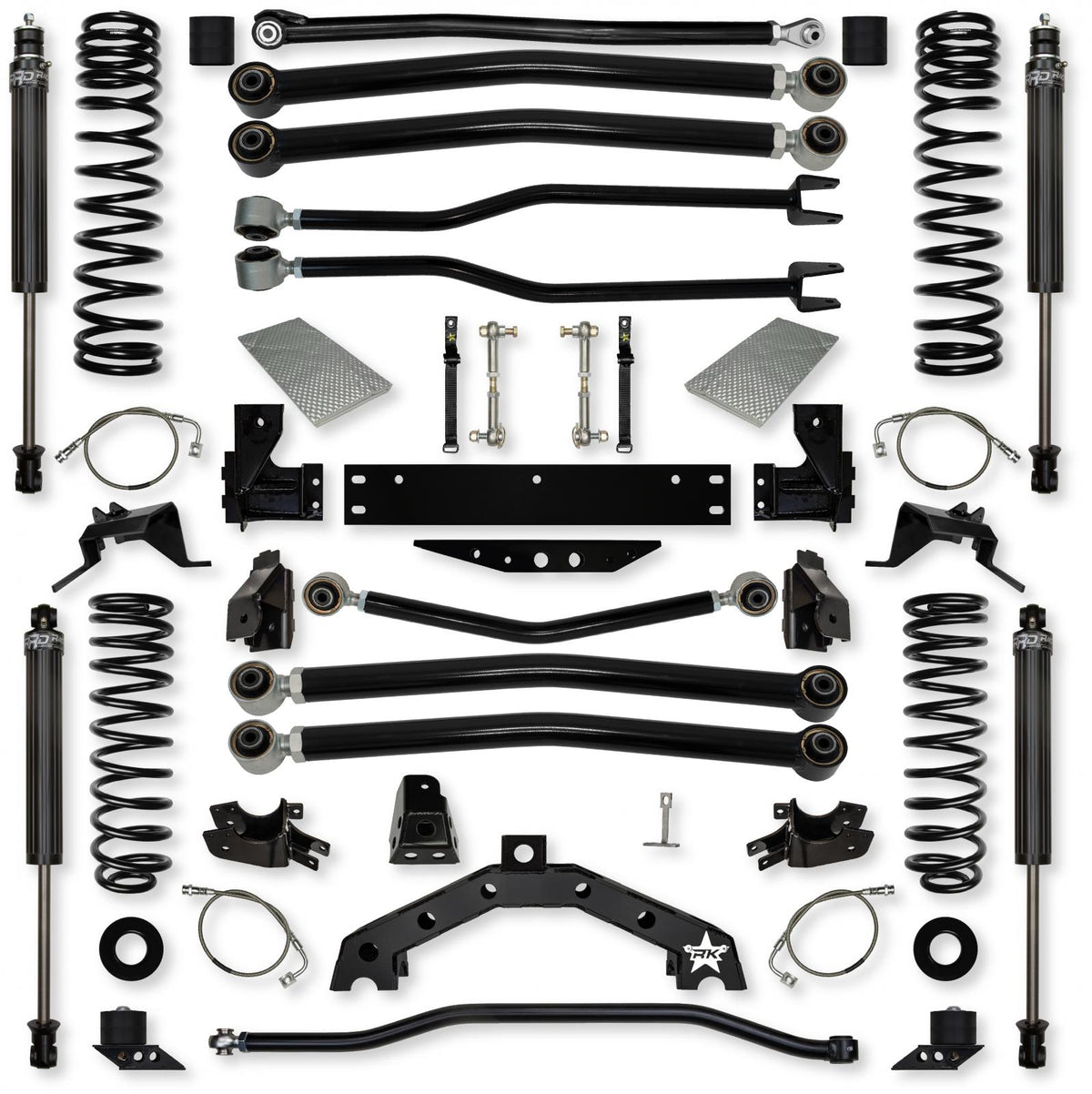 3.5 Inch Adventure X Long-Arm Suspension System for Jeep Wrangler JKU With IFP Shocks Rock Krawler