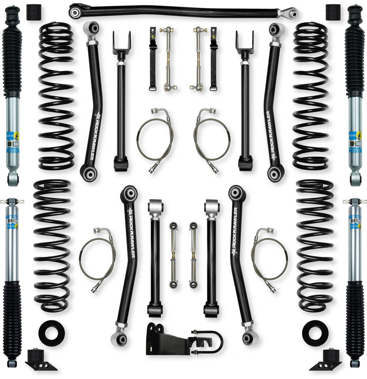 3.5 Inch Adventure X Suspension System for Jeep Wrangler JK With Bilstein Shocks Rock Krawler