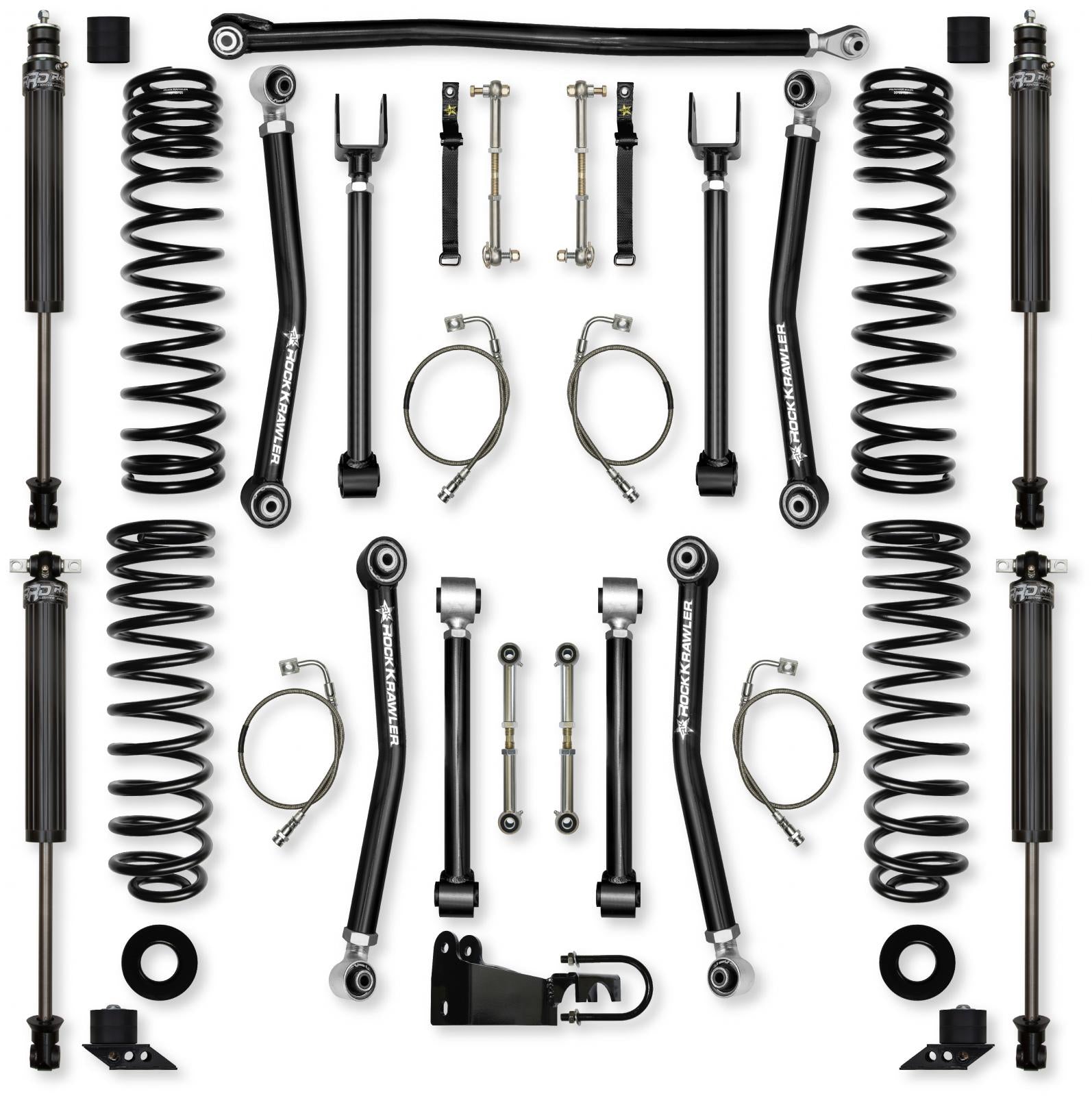 3.5 Inch Adventure X Suspension System for Jeep Wrangler JK With IFP Shocks Rock Krawler