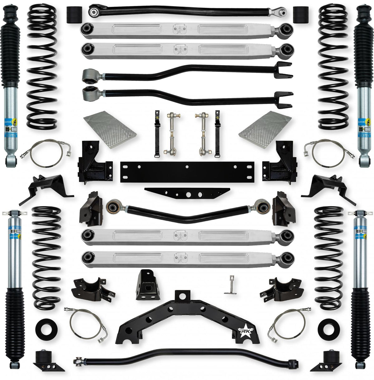 3.5 Inch Adventure X Pro Elite Long-Arm Suspension System for Jeep Wrangler JK With Bilstein Shocks Rock Krawler