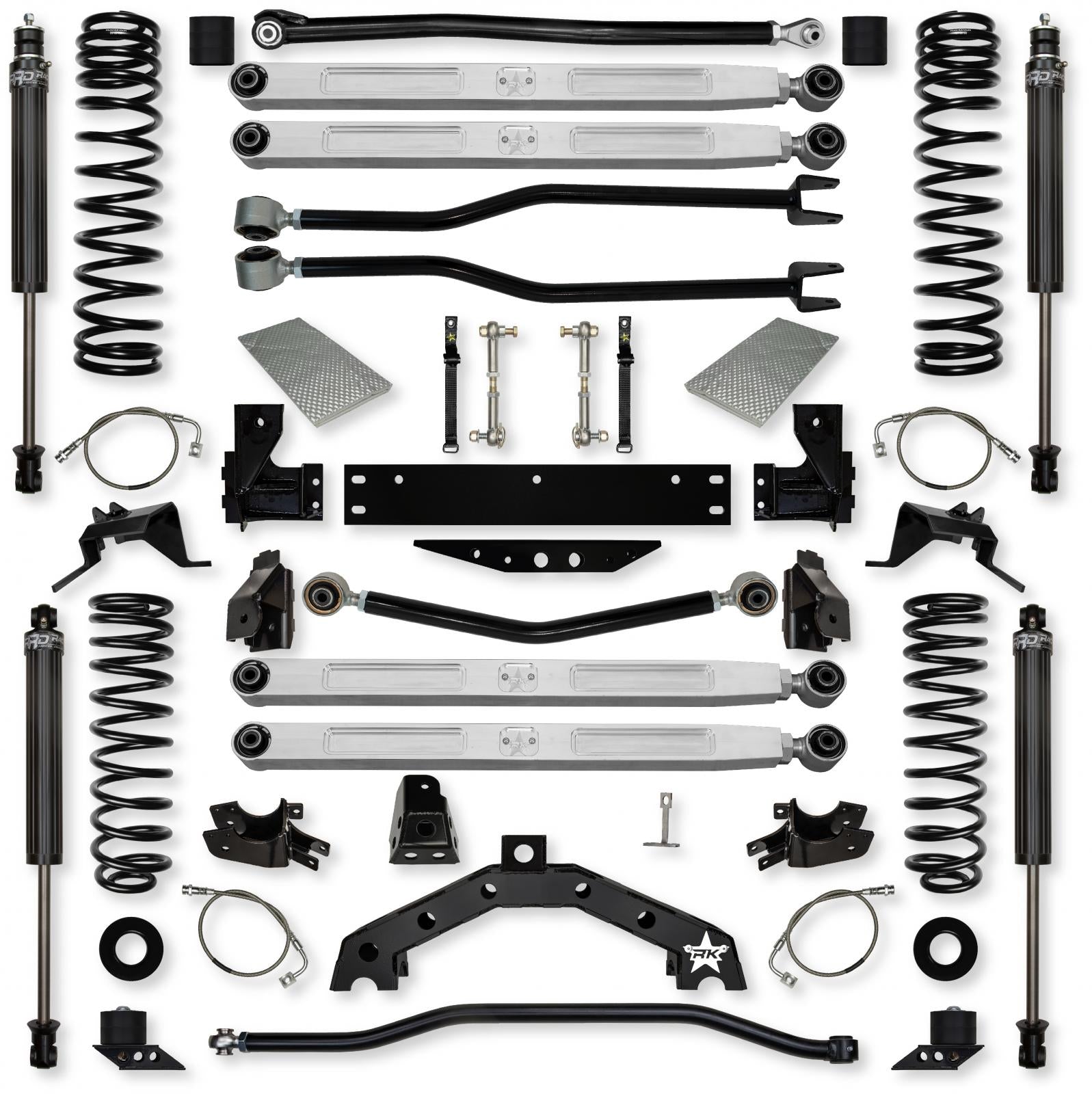 3.5 Inch Adventure X Pro Elite Long-Arm Suspension System for Jeep Wrangler JKU With IFP Shocks Rock Krawler